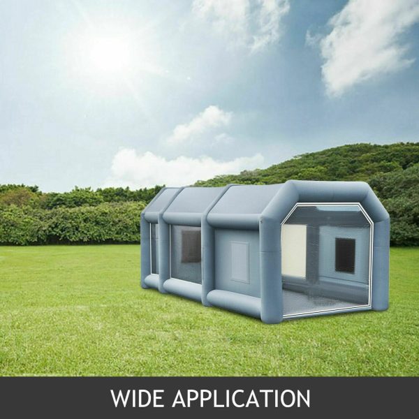 26x15x10FT Inflatable Spray Booth Paint Tent Mobile Portable Car Workstation - Image 8