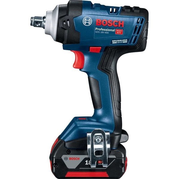 Bosch Impact Wrench 18V Brushless Lithium 400N.m High Torque Rechargeable GDS 18V-400 Electric Wrench Cordless Power Tools - Image 2