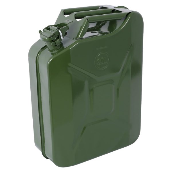 20 Liter (5 Gallon) Jerry Fuel Can with Flexible Spout, Portable Jerry Cans Fuel Tank Steel Fuel Can, Fuels Gasoline Cars, Trucks, Equipment, GREEN - Image 4