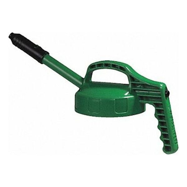 Oil Safe Stretch Spout Lid,w/0.5 In Out,Mid Green 100305