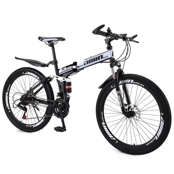 Unisex Adult Mountain Bike Full Suspension 26" 21 Speed MTB Folding Bicycle - Image 13