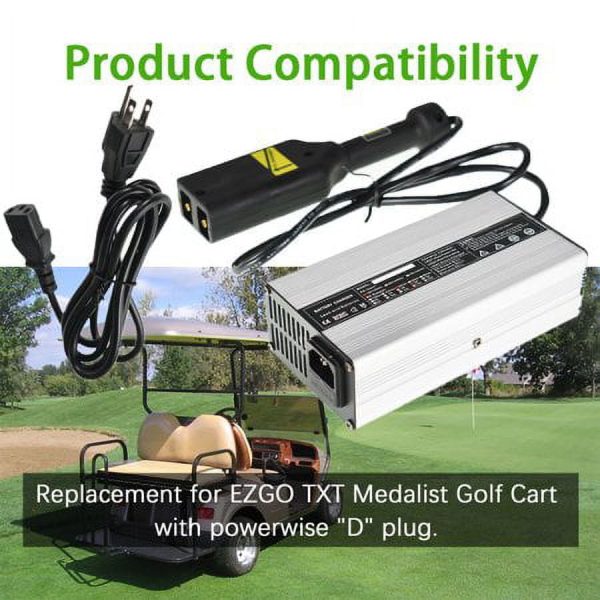 Genrics 36 Volt Battery Charger Replacement for EZGO TXT Medalist Golf Cart - Image 2