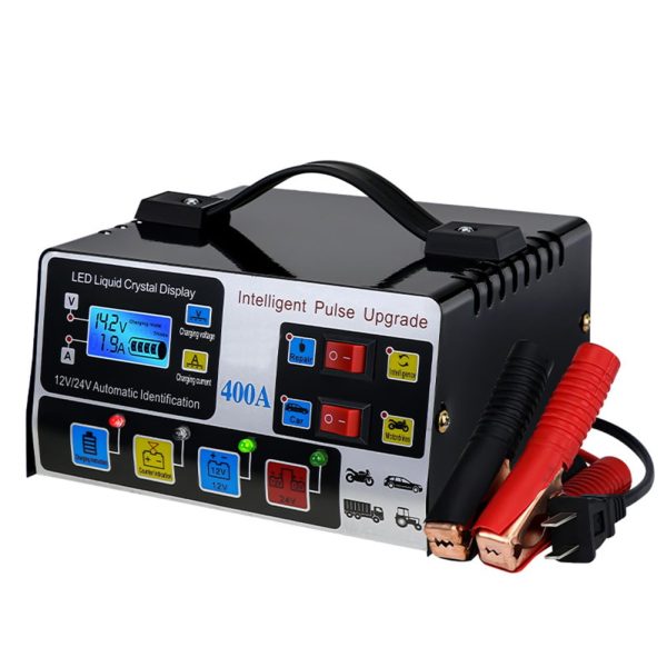 Car Battery Charger Fully Automatic High Frequency Intelligent Pulse Repair LCD