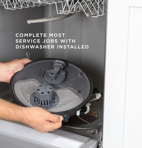 GE - Front Control Dishwasher with 60dBA - Black - Image 12