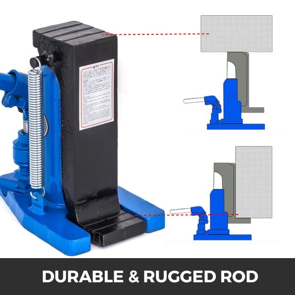 BENTISM Toe Jack Lift Hydraulic Machine Toe Jack Lift Air Hydraulic Toe Jack Proprietary Heat-Treated Steel (2.5-5Ton Blue) - Image 5