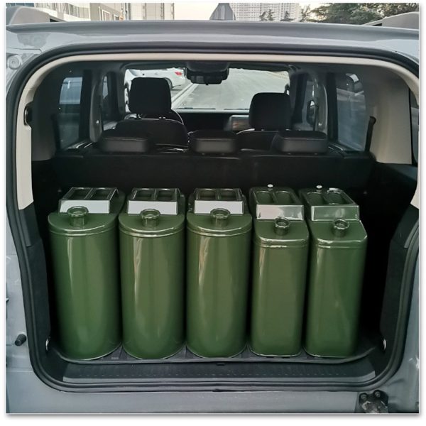 MoreChioce 20 Litre Metal Jerry Can Car Canister Holder Storage Tank with 3 Handles for Water Petrol Oil Water Alcohol - Image 7