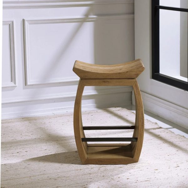 25 inch Modern Wood Counter Stool Bailey Street Home 208-Bel-4361902 - Image 2