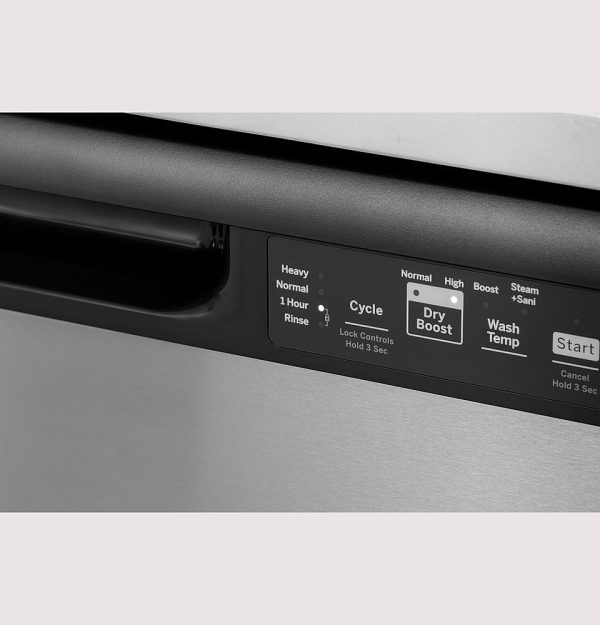 GE - Front Control Built-In Dishwasher with 55 dBA - Bisque - Image 7