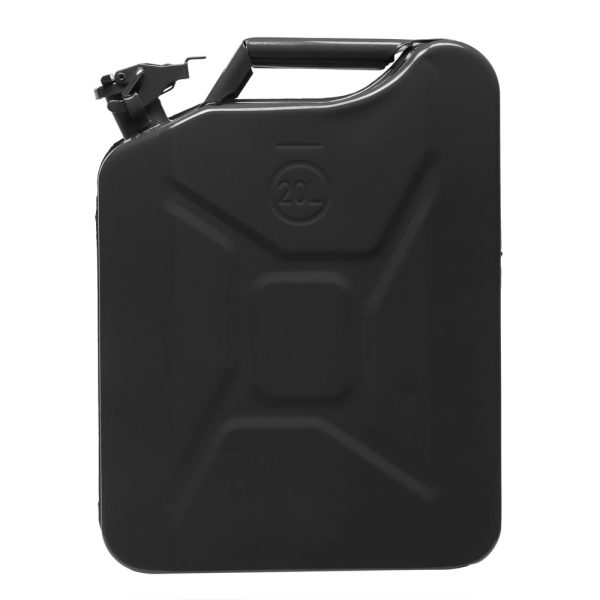 DreamBuck Jerry Cans for Gasoline, 20L 5 Gallon Metal Gas Can with Fuel Can and Spout System, US Standard Cold-Rolled Plate Petrol Diesel Can, Jerry Fuel Can, Gasoline Bucket with Oil Pipe, Black - Image 5