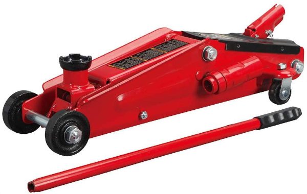 Big Red 3 Ton Hydraulic Trolley Service/Floor Jack with Extra Saddle, Fits SUVs and Trucks, Red, W8306 - Image 2