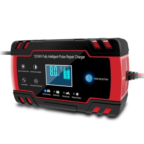 Car Battery Charger 12V /24V Smart Fully Automatic Battery Repair Pulse Charger - Image 8