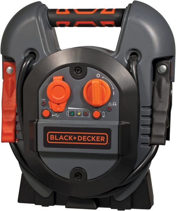 BLACK+DECKER J312B Power Station Jump Starter: 700 Peak/300 Instant Amps, USB Port, Battery Clamps