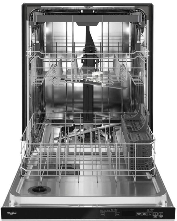 Whirlpool - 24" Top Control Built-In Dishwasher with Stainless Steel Tub, Large Capacity, 3rd Rack, 47 dBA - Stainless steel - Image 4