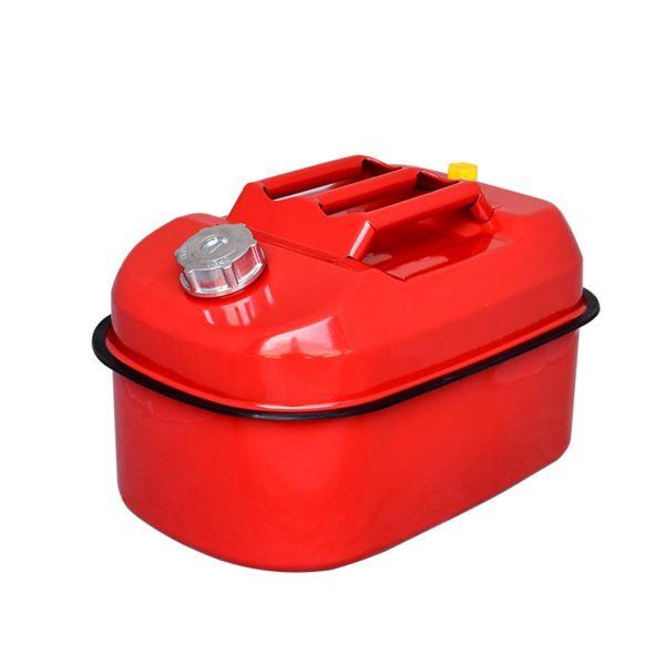 EUBUY 20L Red Metal Jerry Can Car Canister Holder Storage Tank with 3 Handles for Water Petrol Oil Water Alcohol - Image 2