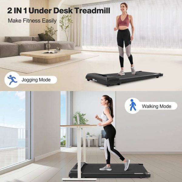 Tikmboex 2.5HP Under Desk Treadmill with LED Display and Remote & APP Dual Control, Portable and Installation-Free Treadmill for Home/Office - Image 5