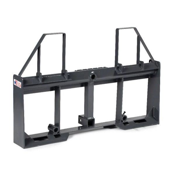 Titan Attachments UA USA Made Grey Step-Through Pallet Fork Frame Attachment, Rated 4,000 LB, Quick Tach Mounting - Image 3