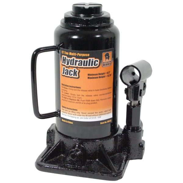 Black Bull Steel 12 Ton Hydraulic Bottle Jack - Image 2