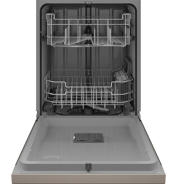 GE - Front Control Built-In Dishwasher, 52 dBA - Slate