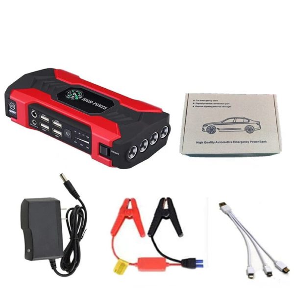 1000A Powerful Car Power Bank 12V Portable Booster Jump Starter Portable Car Jump Starter Powerbank Vehicle Auto Tools