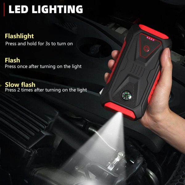 MDHAND 38800mAh 3000A Car Jump Starter Booster Jumper Box Power Bank Battery Charger With Usb Quick Charge - Image 5