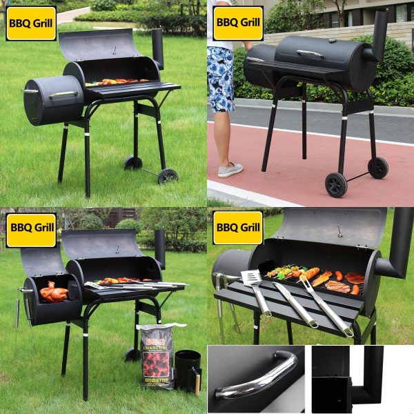 Vebreda Outdoor BBQ Grill Charcoal Barbecue Pit Patio Backyard Meat Cooker Smoker - Image 6