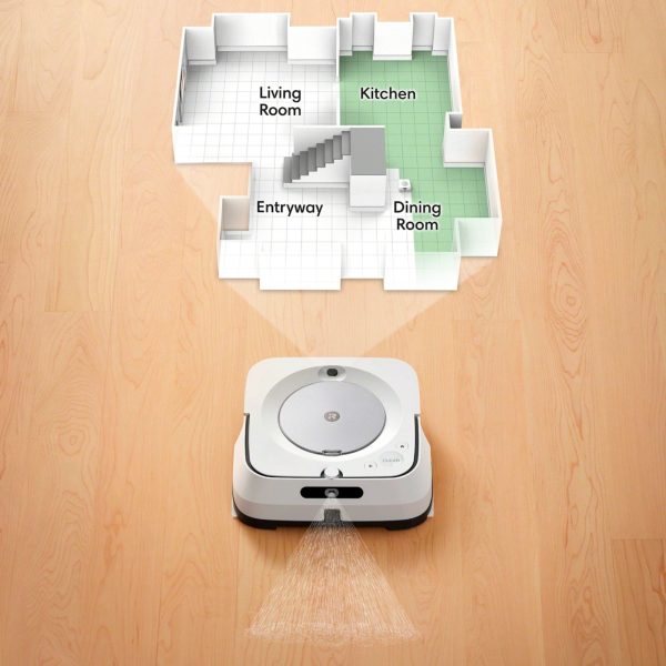 iRobot - Braava jet m6 Wi-Fi Connected Robot Mop - White - Image 6