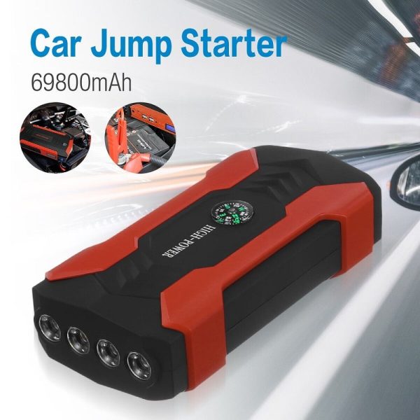 12V Car Jump Starter Portable Power Bank Battery Engine Booster 600A 69800mah - Image 2