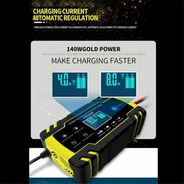 Buodes Summer Savings Clearance Spring Newness Smart Battery Charger 12 / 24V 8A 150Ah Car Battery Charger Car - Image 9