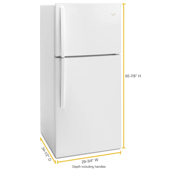 WHIRLPOOL WRT519SZDW TOP FREEZER FREESTANDING REFRIGERATOR Stainless Steel - Image 4