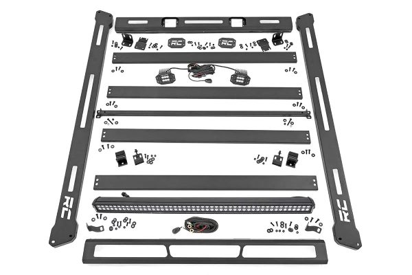 Rough Country LED Roof Rack System for 2007-2018 Jeep Wrangler JK - 10615