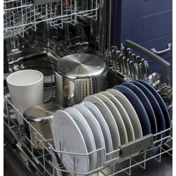 GE - Top Control Built-In Dishwasher with Stainless Steel Tub, 3rd Rack, 46dBA - Black - Image 11