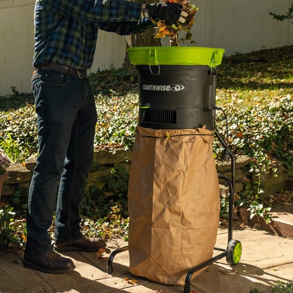 Earthwise LM71313 Amp 13-Inch Corded Electric Leaf Mulcher/Shredder, Green - Image 5