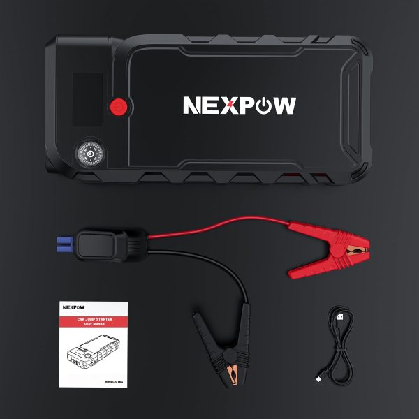 NEXPOW Battery Jump Starter - 3000A Peak 23800mAH Car Jump Starter (up to 9.0L Gas or 8.5L Diesel Engine) - 12V Portable Battery Booster with LCD Display - Image 7