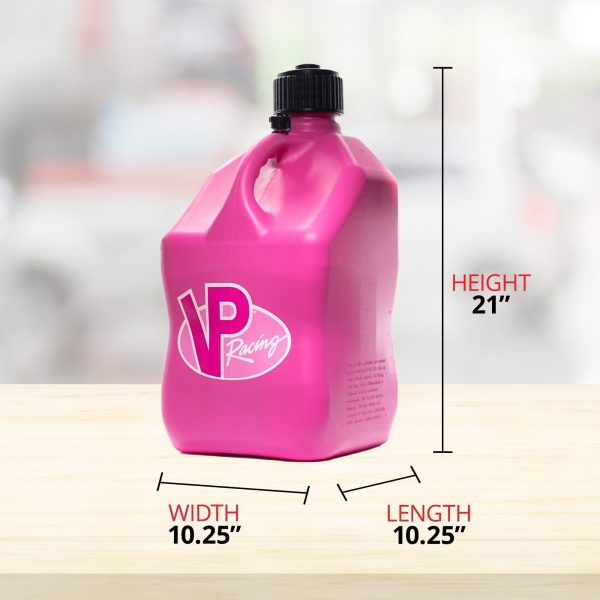 VP Racing 5.5 Gallon Motorsport Racing Fuel Utility Jug, Pink (12 Pack) - Image 2