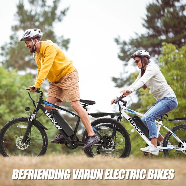 VARUN Electric Bike for Adults, 350W 20MPH Commuter Ebike with 36V Removable Battery, 24'' Electric Mountain Bike with Front Fork Suspension and Dual Disc Brakes - Image 5