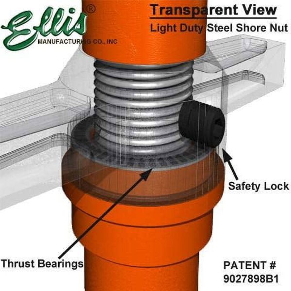 Ellis Manufacturing Company - Light Duty Steel Lifting Shores - 10" - 14" Adjustment Range - 20,000 lb Safe Load Capacity - Image 4