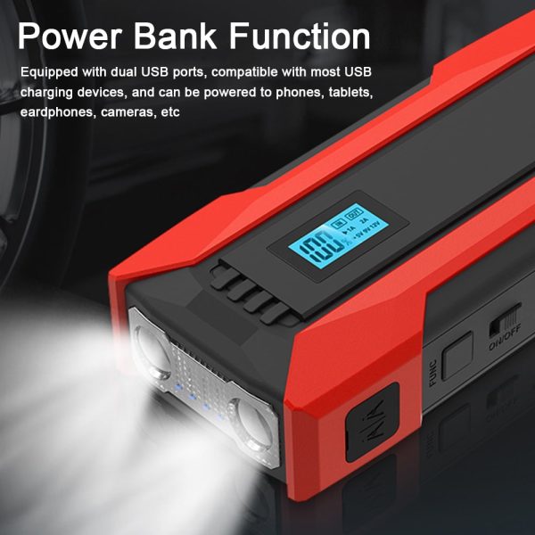 SABO Car Jump Starter 8000mAh for Low-Temperature Starts, Ideal for Gas/Diesels Engines - Image 4