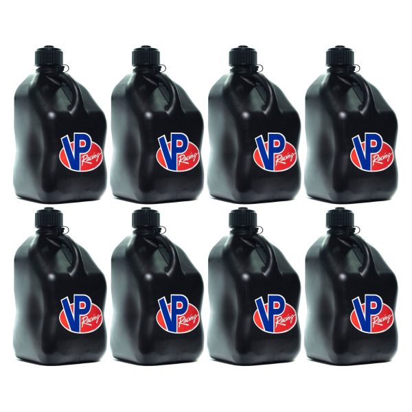 VP Racing 5.5 Gal Motorsport Racing Liquid Container, Black (8 Pack)