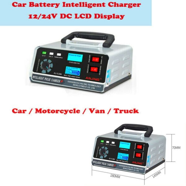 AJ-618A Smart Automatic Car Battery Charger Heavy Duty Pulse Repair Maintainer 12V - Image 7