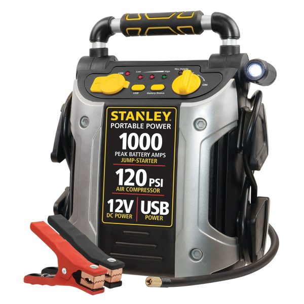 STANLEY J5C09 1000 Peak Amp Jump Starter w/120 PSI Compressor