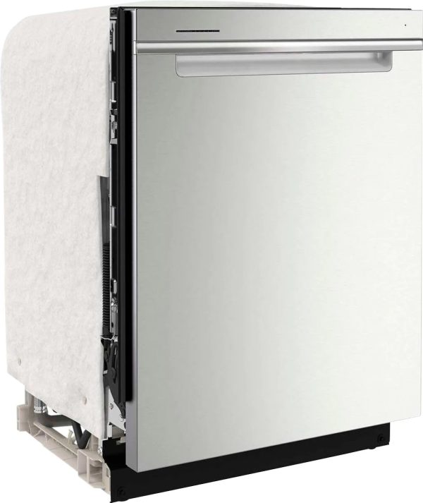 Whirlpool - 24" Top Control Built-In Dishwasher with Stainless Steel Tub, Large Capacity, 3rd Rack, 47 dBA - Stainless steel