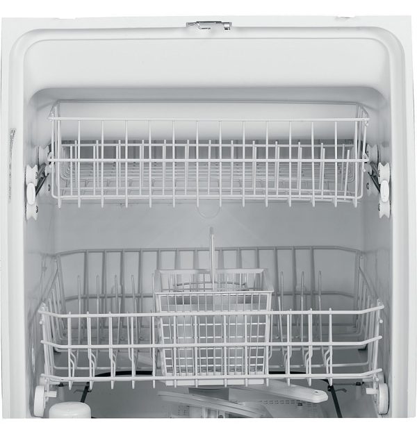 GE - Spacemaker 24" Built-In Dishwasher - White - Image 4