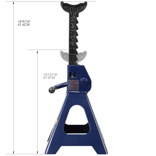 TCE Hydraulic Trolley/Floor Jack Combo with 2 Jack Stands, 2 Ton ,Blue, W8201-U - Image 3