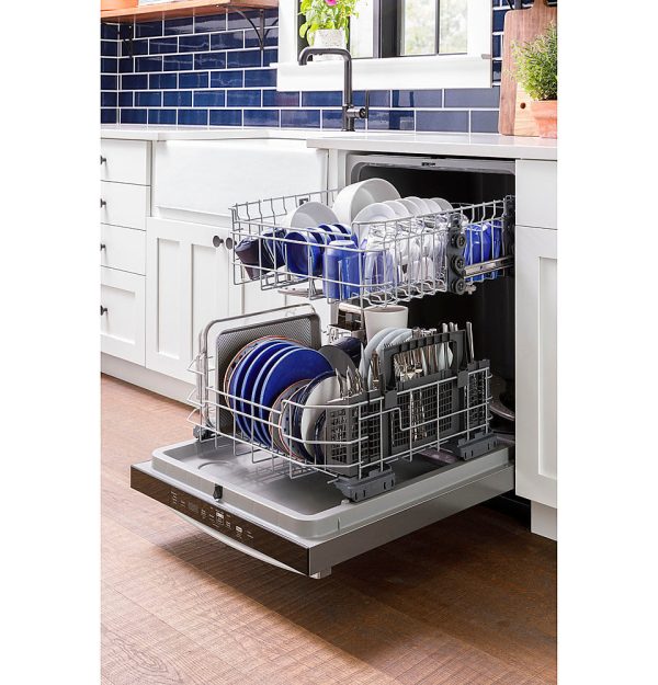 GE - Front Control Built-In Dishwasher, 52 dBA - Stainless steel - Image 7