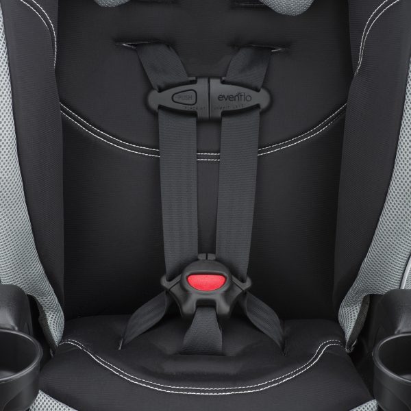 Evenflo Chase LX Harnessed Toddler Booster Car Seat (Jameson Gray) - Image 4