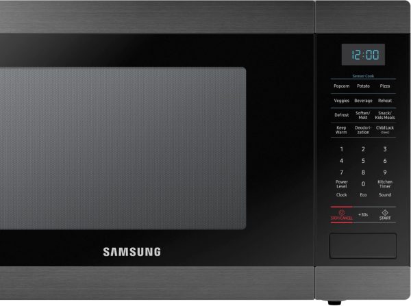 Samsung - 1.2 cu. ft. Countertop Convection Microwave with PowerGrill - Black - Image 2