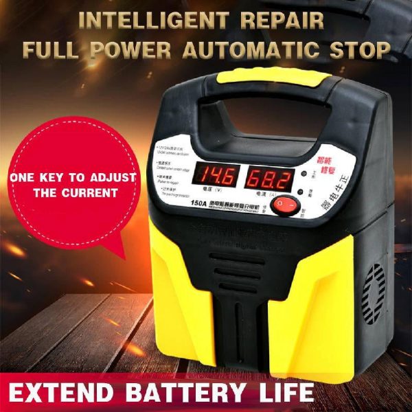 MANNYA 12V 24V Wearproof Car Motorcycle Battery Charger Pulse Repair Jump - Image 4