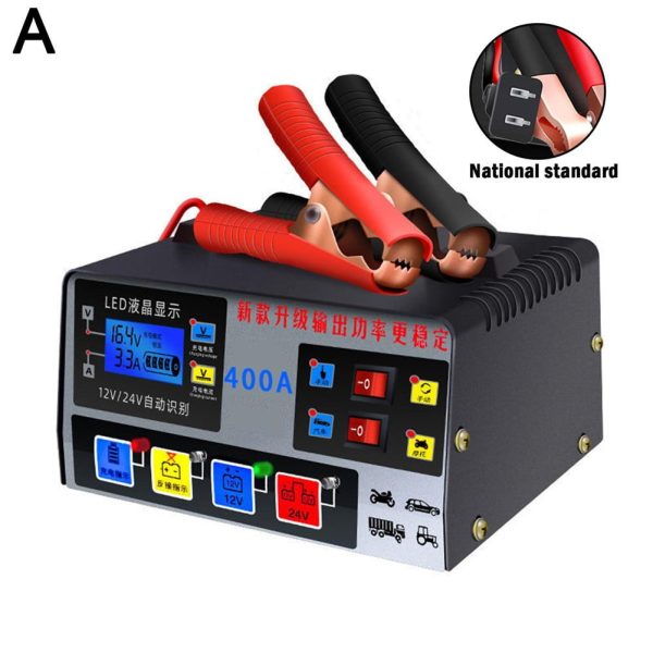 Car Battery Charger Fully Automatic High Frequency Intelligent Pulse Repair LCD