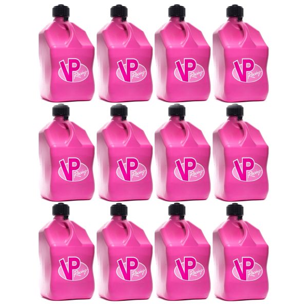 VP Racing 5.5 Gallon Motorsport Racing Fuel Utility Jug, Pink (12 Pack)