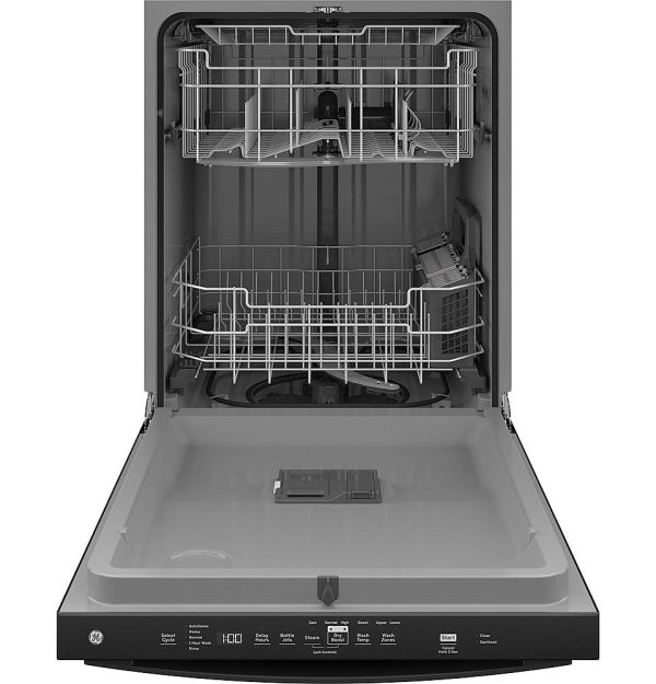 GE - Top Control Built-In Dishwasher with 3rd Rack, Dry Boost, 50 dBa - Black